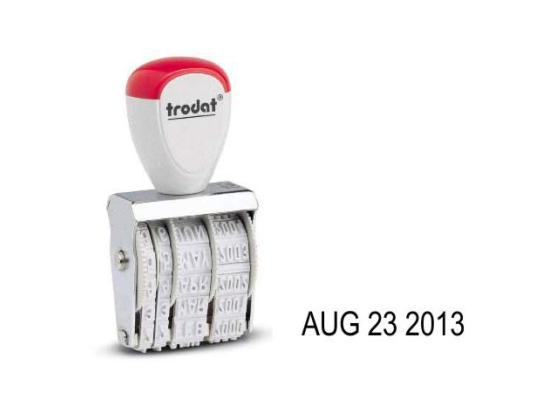 Trodat Rubber Date Stamp YY MM DD - Small