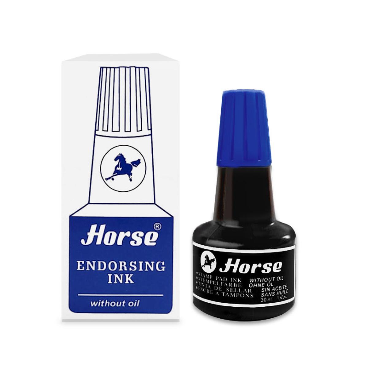 Horse Refilling Ink Stamp Pad Blue-Red-Black Without oil New