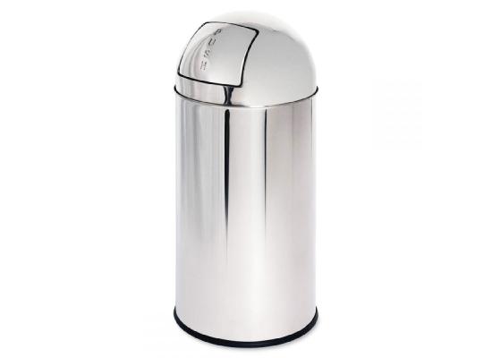 Stainless Steele Waste Bin Push Can 40L
