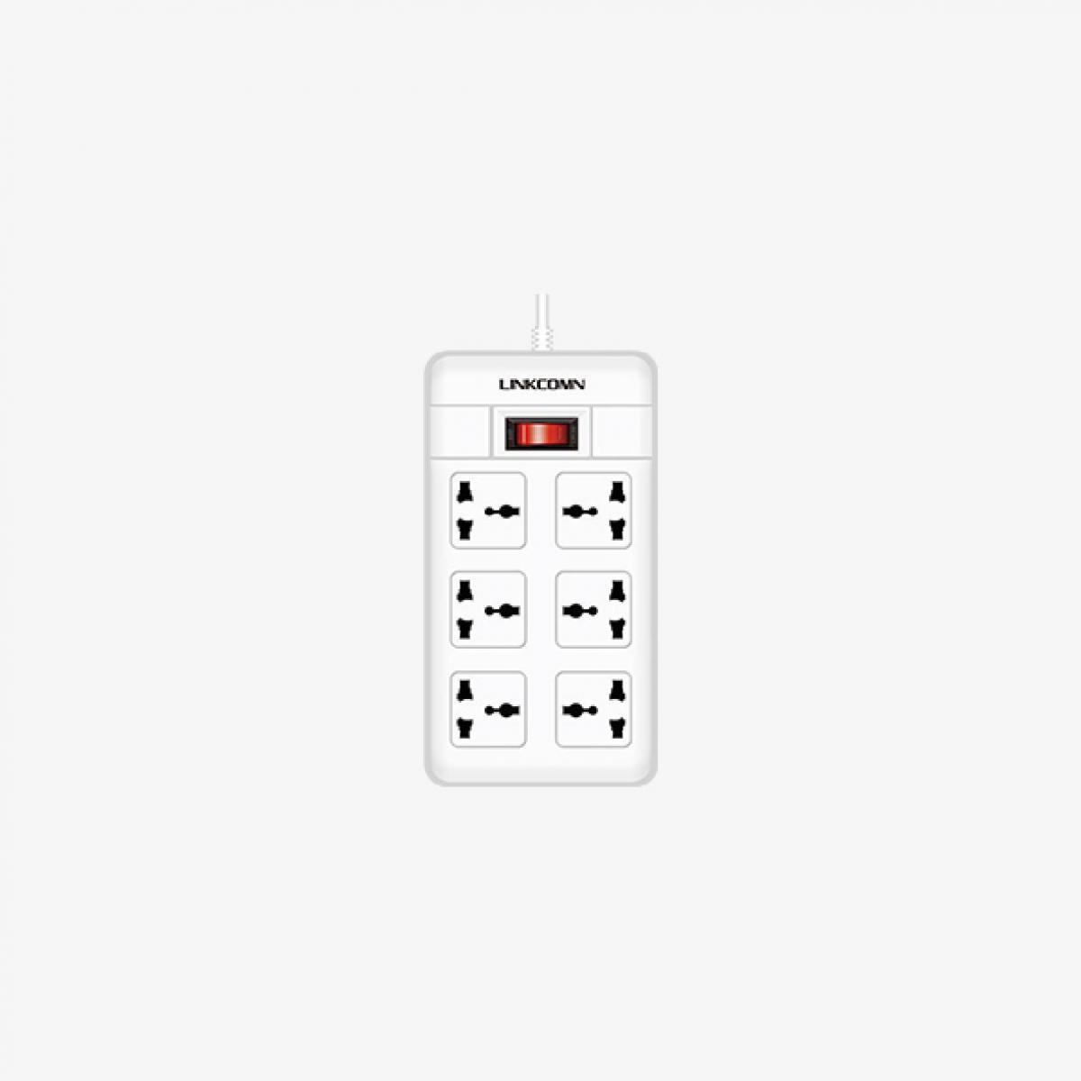 Linkcomn Lc-PS 611 Power Strip 6 Sockets 3m