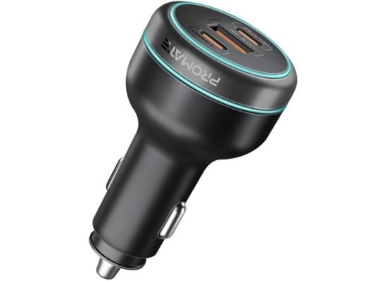 Promate POWERDRIVE-230 230W Rapid Charge Car Charger with Dual PD & QC Ports