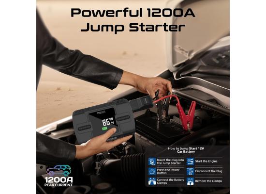 Promate PatrolPack-3 1200A 12V Jump Starter