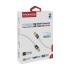 Promate LucidLine-CC200 High Tensile Transparent 100W Power Delivery USB-C Cable with LED Light - White