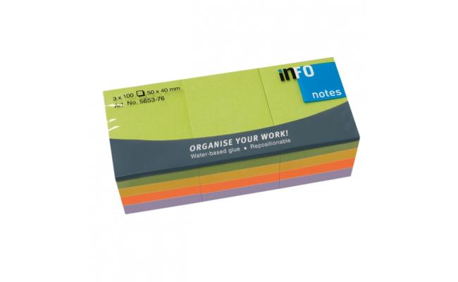 Info sticky notes spring line 2 x 1.5 inch Pack of 12