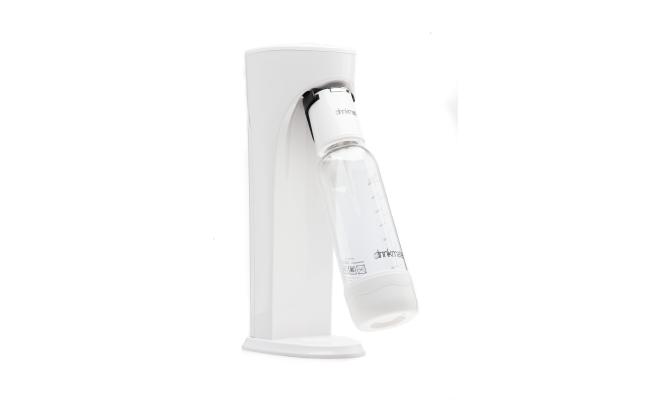 DrinkMate Sparkling Water And Soda Maker With Filled CO2 Cylinder (White)