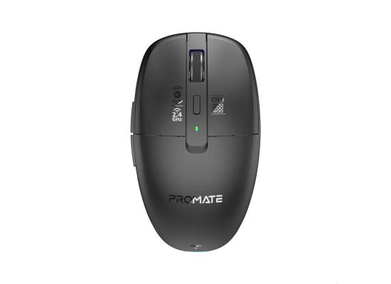 Promate Flixi Dual Mode Wireless Mouse with Rechargeable Battery BT & 2.4GHz Connectivity