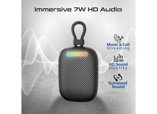Promate Tingz CrystalSound™ 7W High-Definition Wireless Speaker - Black 