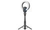 Promate VistaCam 2K Ultra-HD Webcam with Built-in Mic & Ring Light and detachable Tripod