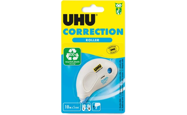 UHU Correction Ruller Compact for Fast, Clean and Line Accurate Correction, 10 m x 5 mm