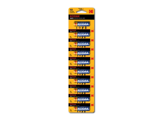 Kodak Max Alkaline AA Batteries Pack Of 10