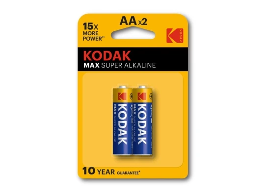Kodak Max Alkaline AA Batteries Pack Of 2