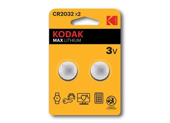 Kodak Lithium Button Cell Batteries 2032 Pack Of 2