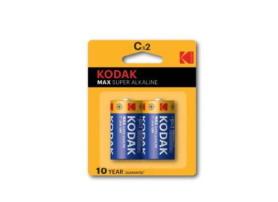 Kodak C Battery Max Super Alkaline Pack Of 2