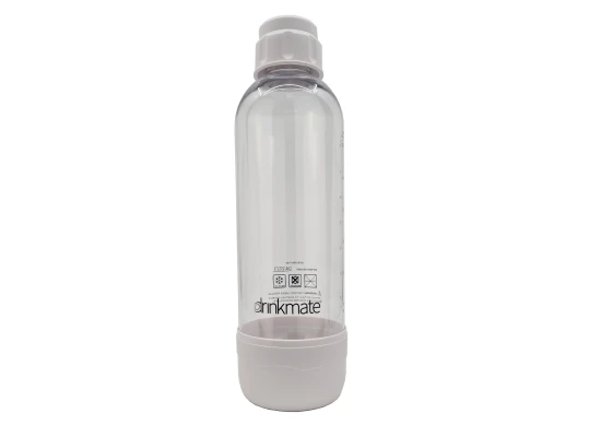 DrinkMate PET Bottles 1L White, Twin Pack (2)