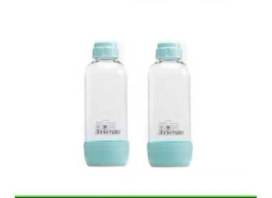 DrinkMate PET Bottles 1L Arctic Blue, Twin Pack (2) 
