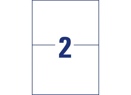 Riklabel Sticky Label A4, 2 Pieces