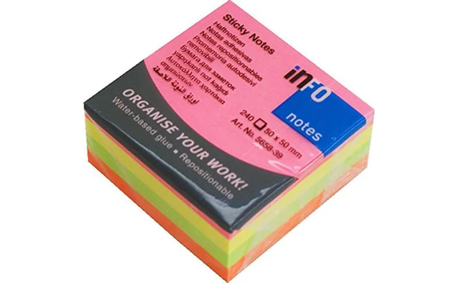 Info Sticky Notes Colored 2*2  240 sheets