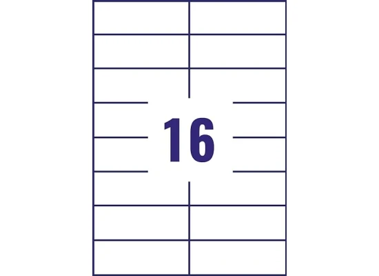 Riklabel Sticky Label A4, 16 Pieces