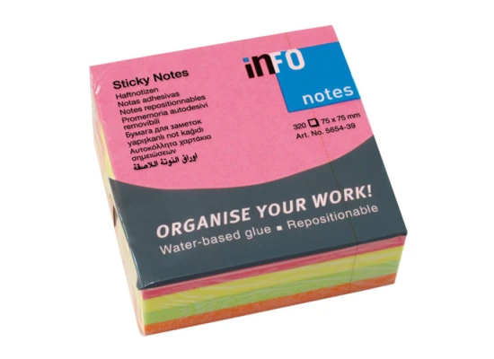 Info Sticky Notes colored 3*3  320 Sheets 