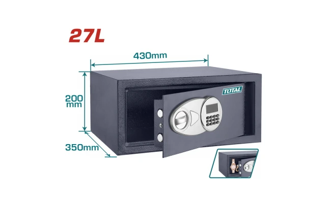 Total Electronic Safe 27L With Digital Lock