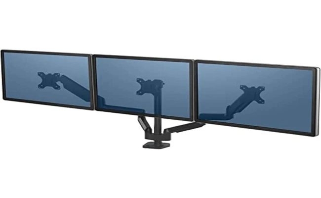 Fellowes Platinum Series Adjustable Triple Monitor Arm