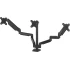 Fellowes Platinum Series Adjustable Triple Monitor Arm