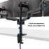 Fellowes Platinum Series Adjustable Triple Monitor Arm