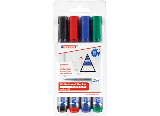 Edding 363 Whiteboard Marker Set Of 4 Colors