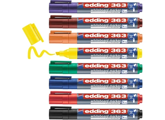 Edding 363 Whiteboard Marker Set of 8 Colors 