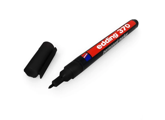 Edding 370 Permanent Marker - For Fine Marking Black