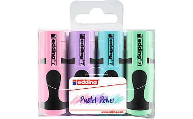 Edding 7 Mini Highlighter -Pastel Colors