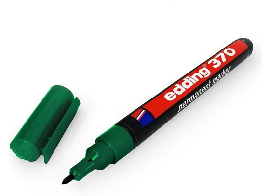 Edding 370 Permanent Marker - For Fine Marking Green