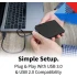 Toshiba Canvio Basics 1TB USB C Portable Hard Drive Support Windows & MAC - Black